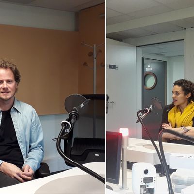 David Chalmin et Lola Malique en studio pour Tapage Nocturne