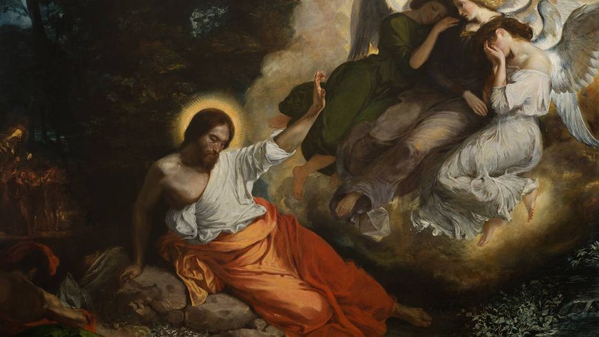 Eugène Delacroix, "Le Christ au jardin des Oliviers", 1826, Salon de 1827, huile sur toile, Paris, église Saint-Paul-SaintLouis Photo COARC / Roger-Viollet.