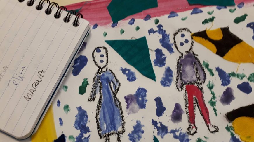 Dessin des élèves de Sandrine Dollinger de l'école nationale à Marseille