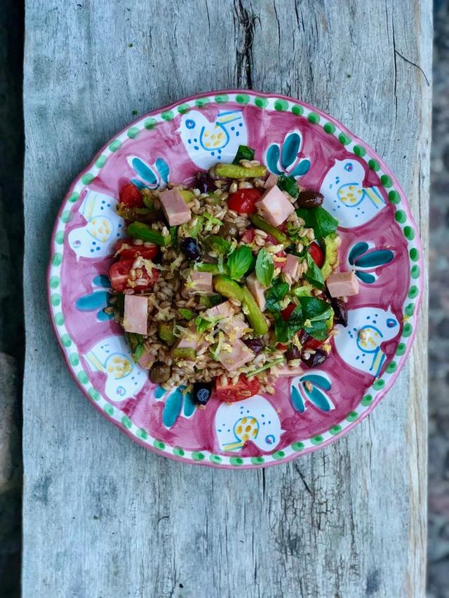 Salade de mortadelle de Bologne IGP et épeautre