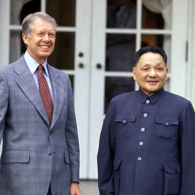 Le président chinois Deng Xiaoping et le président américain Jimmy Carter, Washington, novembre 1979