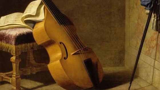 Basse de viole, partition et épée par J.B Oudry (1686-1755) / Musicopolis , © Getty