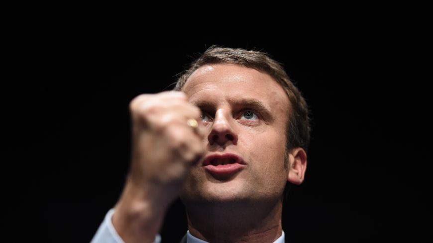 Emmanuel Macron en campagne aux Pennes-Mirabeau (Bouches-du-Rhône)