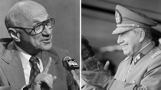 Milton Friedman / Augusto Pinochet ©Getty - Bettmann / Alexis Duclos