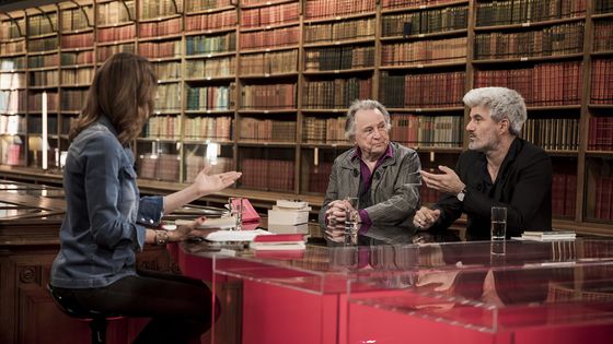 Adèle Van Reeth, Régis Debray, Laurent Gaudé - CAPA PICTURES / Eric Frotier de Bagneux