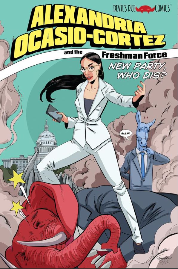 La représentante démocrate au Congrés américain Alexandria Ocasio-Cortez nouvelle héroïne d'une bande dessinée