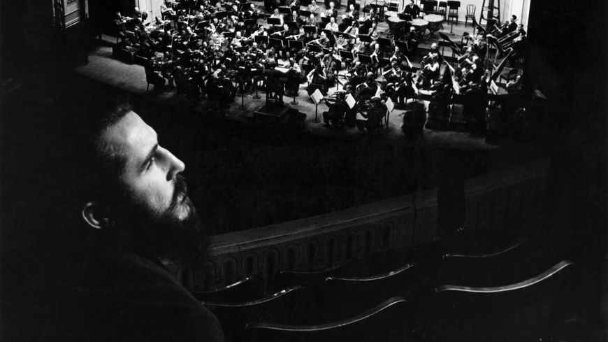 Moondog au Carnegie Hall assistant aux répétitions de l'Orchestre philharmonique de New York