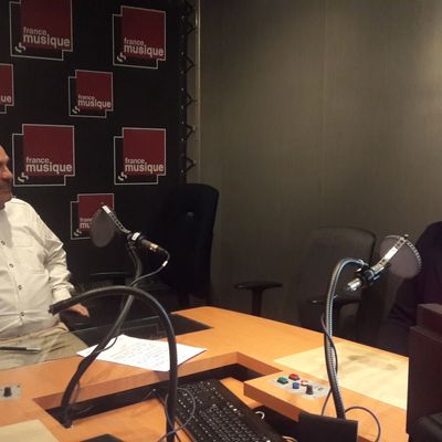 Karl Naegalen et Bruno Letort en enregistrement pour Tapage nocturne