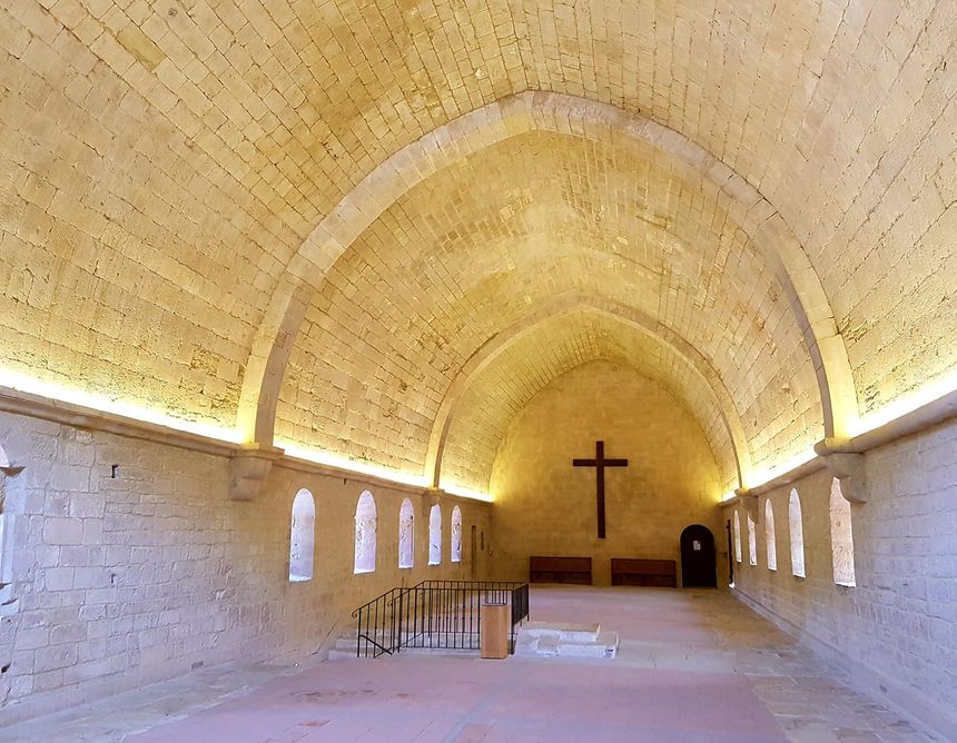 L'ancien dortoir des moines de l'abbaye de Sénanques