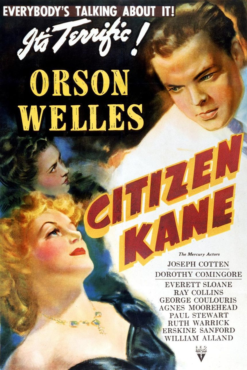 L'affiche du film "Citizen Kane" d'Orson Welles sorti en 1946