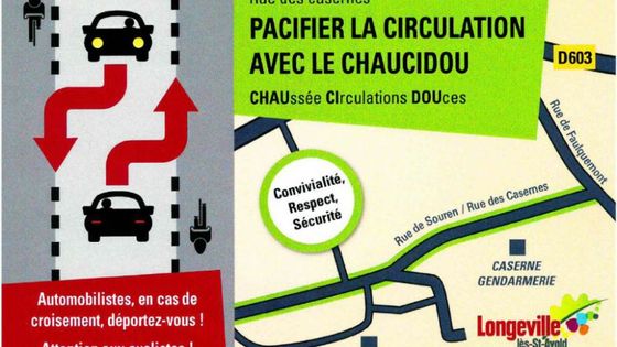 Pacifier la circulation avec la CHAUCIDOU (CHAUssée CIrculations DOUces) dans la ville de Longeville-lès-St-Avold. - mairie-longeville-les-st-avold.fr