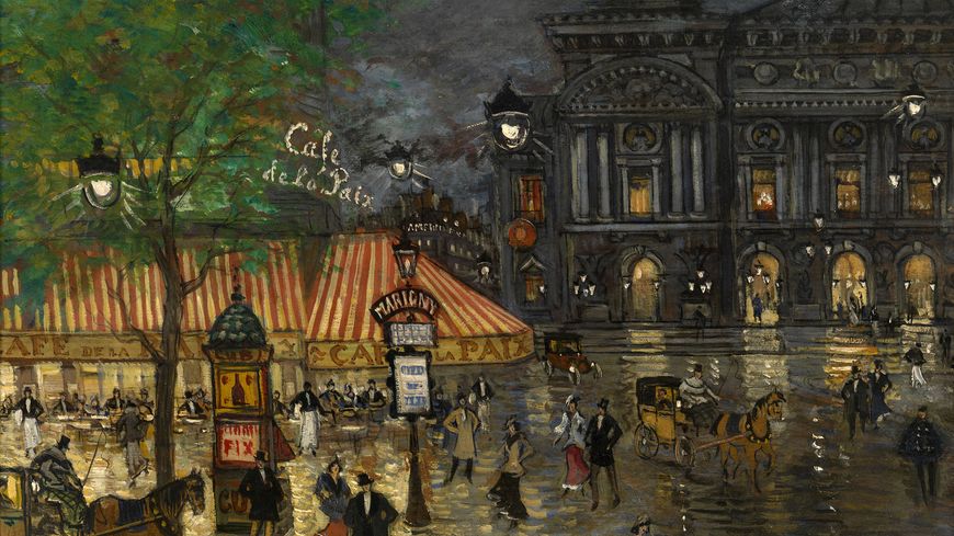 Place de l'Opéra, Paris de Constantin Alexeevich Korovin, Collection privée