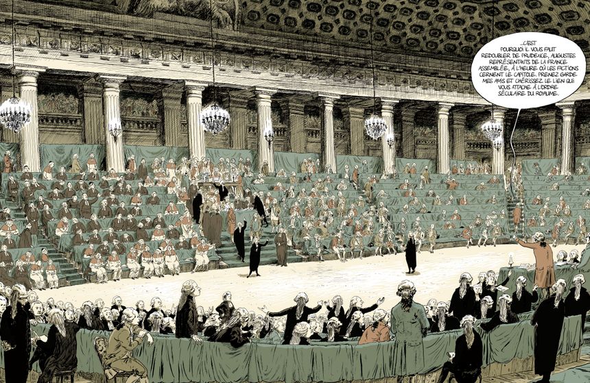 Détail d'une planche de "Révolution- Tome 1 : Liberté" de Florent Grouazel et Younn Locard