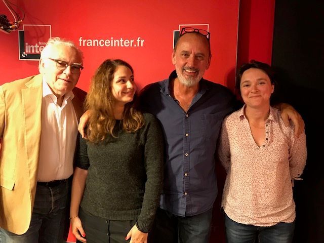 ''Vous Les Femmes", de g. à d. : Albert Algoud, Mélody Mourey, Daniel Morin, Docteur Sonia Camay.