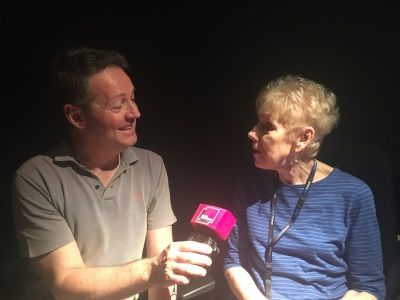 Dame Felicity Palmer au micro de Benjamin François