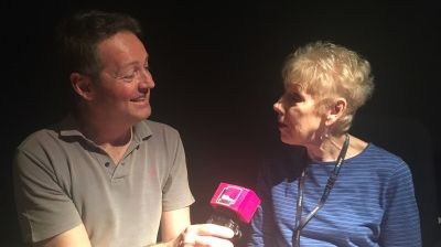Dame Felicity Palmer au micro de Benjamin François