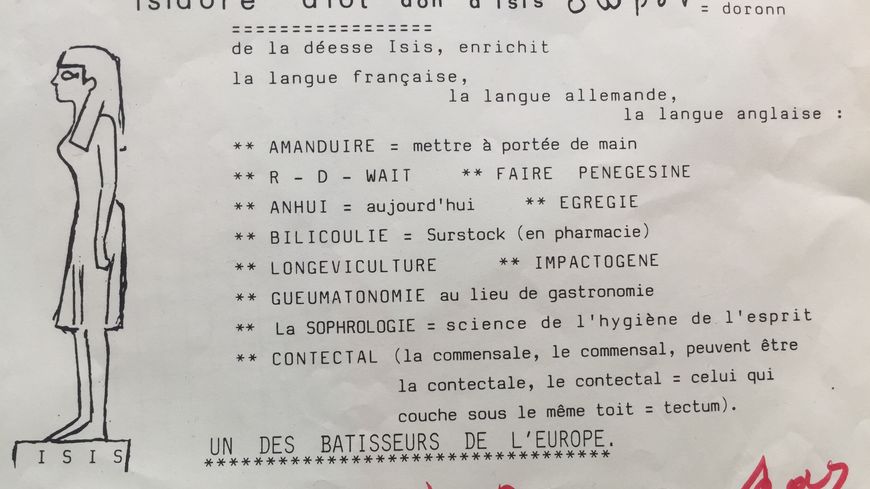 Extrait d'un tract d'Isidore
