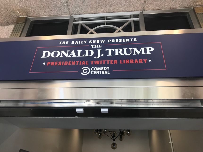 L'exposition temporaire sur Donald Trump a été organisée par l'émission The Daily Show
