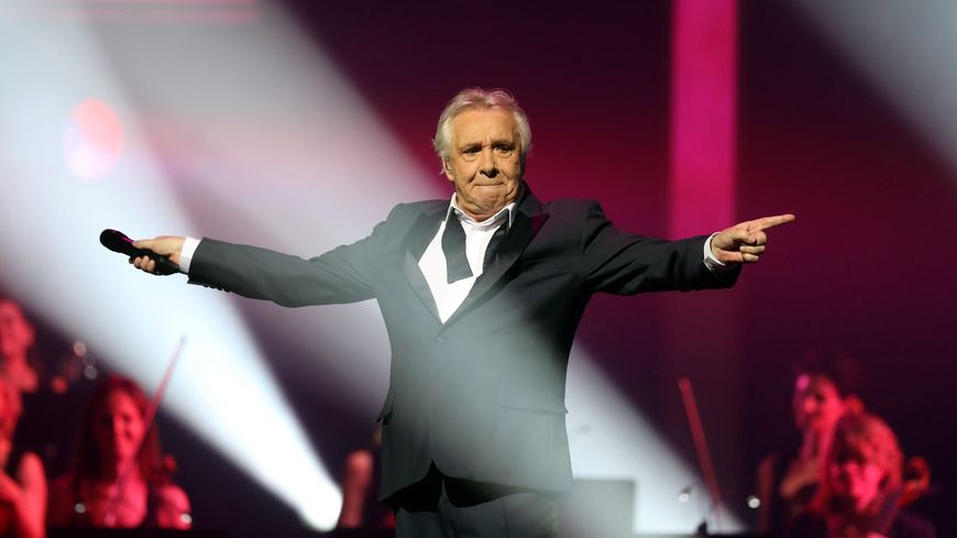 Michel Sardou, en avril 2018 lors de son dernier concert à Paris