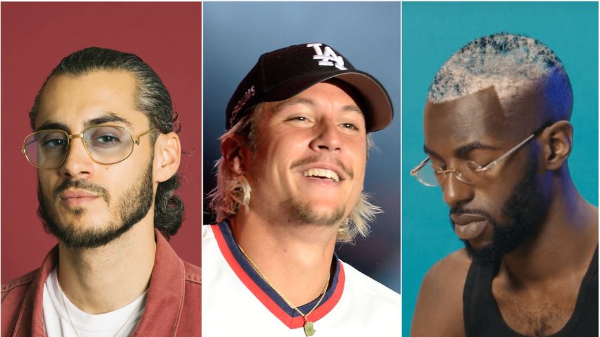 Deen Burbigo (DR) + Nekfeu (AFP) + Alpha Wann (capture clip Turban)