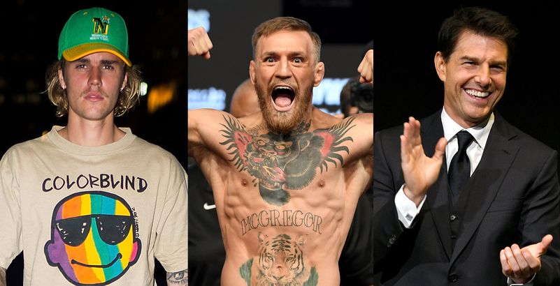 Conor McGregor est chaud pour organiser le combat Justin Bieber vs Tom Cruise