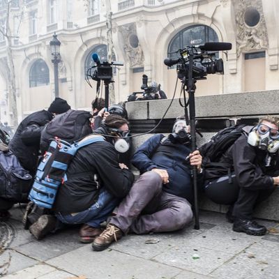 Le 8 décembre 2018, à Paris, lors de la mobilisation des "gilets jaunes"