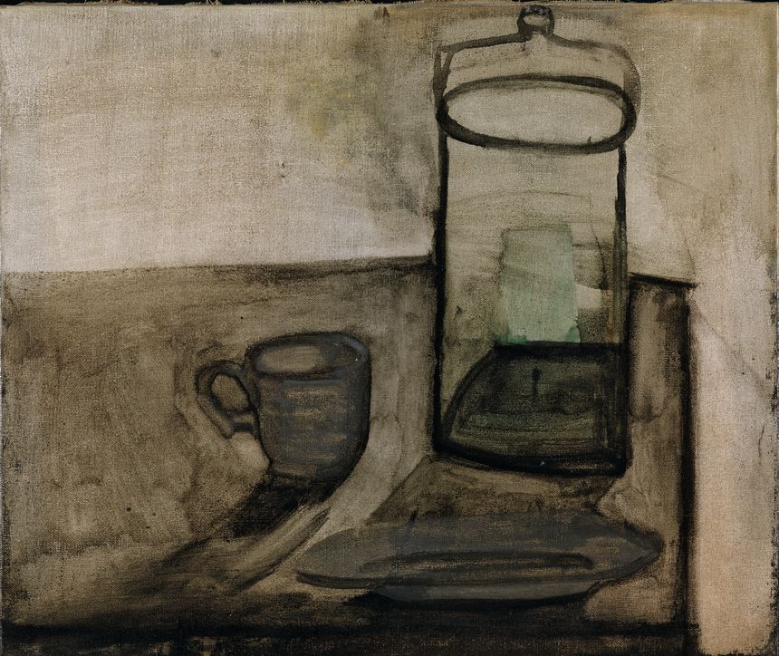 Nature morte au bocal et à la tasse 1945 Huile sur toile 45,5 x 50 cm Collection particulière © Adagp, Paris, 2019 Photo © Centre Pompidou, MNAM-CCI / P. Migeat / Dist. RMN-GP