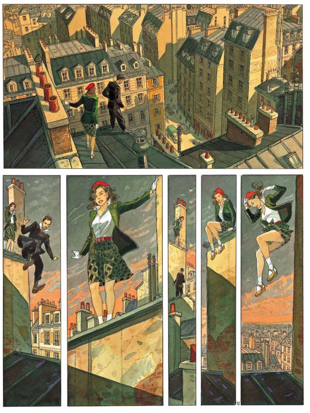 Détail d'une planche présentée dans "L’hiver en été", la monographie de Gibrat