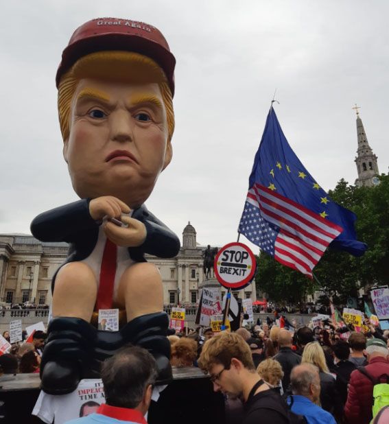 Manifestation anti-Trump à Londres mardi