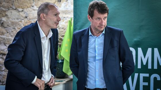 David Cormand et Yannick Jadot (EELV) ©AFP - STEPHANE DE SAKUTI