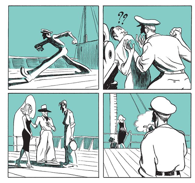 Détail d'une planche de "King-Kong" de Christophe Blain et Michel Piquemal