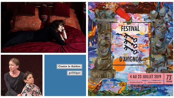 "Hiroshima mon amour" © Carole Bellaiche, "Why ?" © Pascal Gély, "Contre le théâtre politique" © La Fabrique, © Festival d'Avignon