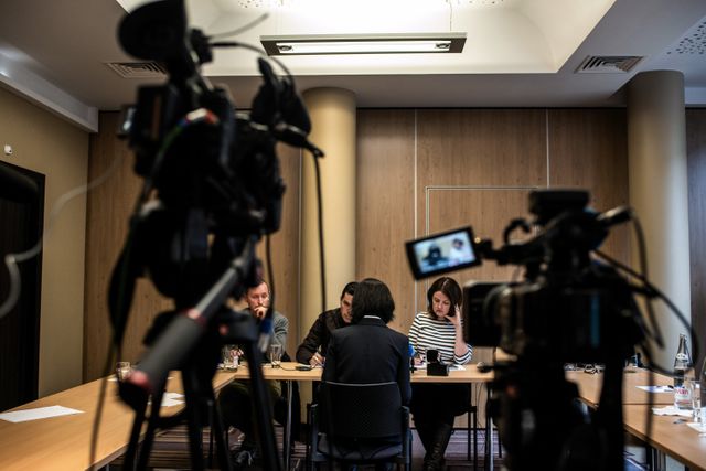Grace Meng, à Lyon, lors de sa rencontre avec des journalistes, le 7 octobre 2018.