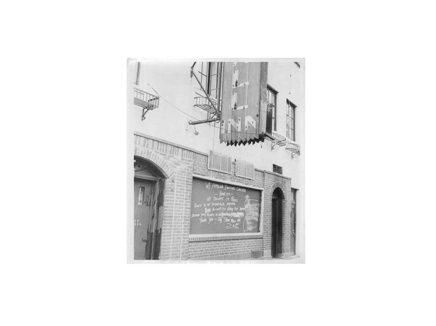 La devanture du Stonewall Inn dans le quartier de Greenwich Village à New York, en juillet 1969