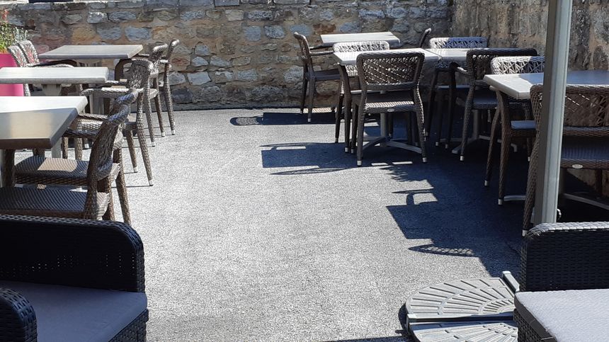 La nouvelle terrasse...