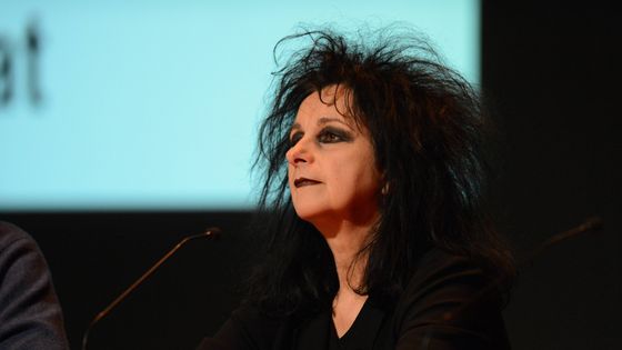 Odile Decq au Forum Libération : "La confiance règne ?" en mars 2013 ©Maxppp - Thomas Bregardis / PHOTOPQR/OUEST FRANCE