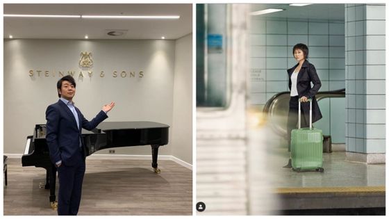 Captures d'écran des comptes Instagram de Lang Lang et Yuja Wang