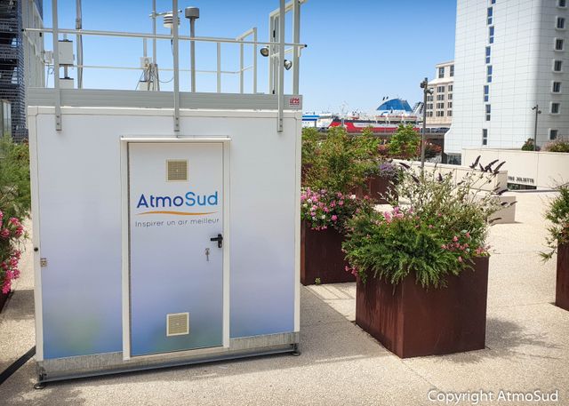 Nouvelle station de mesure de la pollution de l'air dans le quartier Euroméditerranée, l'un des plus exposés.