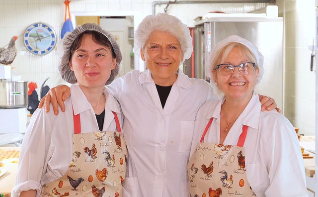 Renata Zappoli avec ses filles Danièla et Monica
