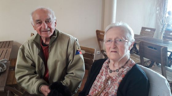 Henri Houivet et Simone Lemiere racontent leur 6 juin à Béatrice Dugué ©Radio France - Béatrice Dugué