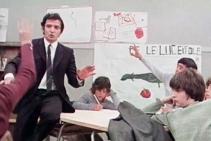 Bruno Cirino dans le rôle du maître, Bruno d’Angelo, dans le film Journal d'un maître d'école, de Vittorio de Seta (1973)