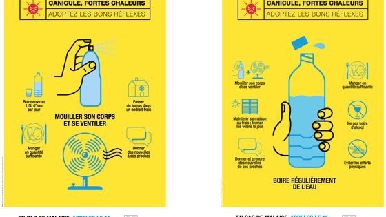 Conduite à tenir en cas de canicule. - © Ministère de la Santé.