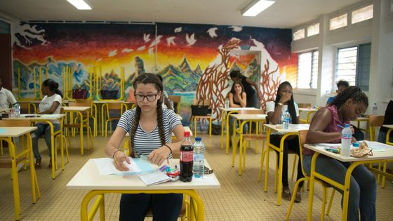 Les collégiens des classes de 3ème passeront le brevet des collèges les jeudi 27 et vendredi 28 juin 2019. ©AFP - HELENE VALENZUELA