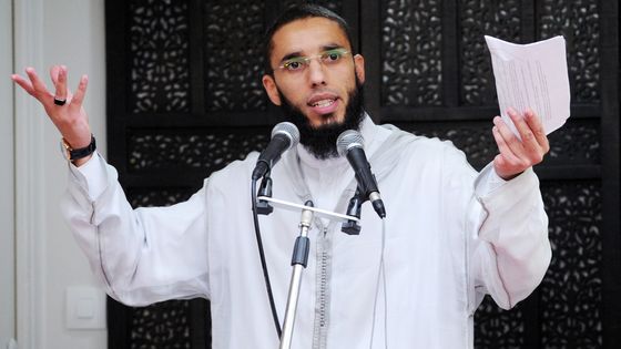 Rachid El Jay, l'imam de Brest, alias Rachid Abou Houdeyfa, le 20 novembre 2015 ©AFP - FRED TANNEAU