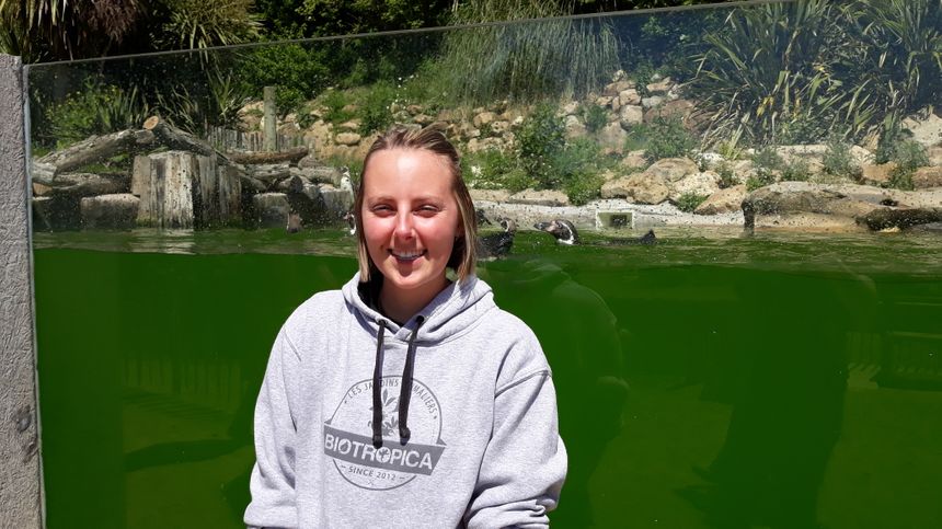 Jessica soigneuse à Biotropica à Val-de-Reuil