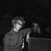 Photo prise en avril 1968 à Paris du docteur Marie-Andrée Lagroua Weill Hallé fondatrice en mars 1956 de l'association "Maternité heureuse", qui deviendra le Mouvement Français pour Planning Familial en 1960.