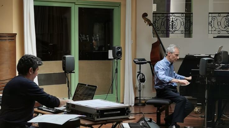 Dans le studio de Meudon el 20 mai