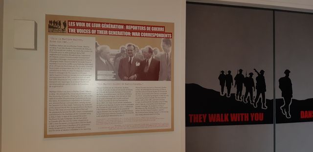Panneau sur Marcel Ouimet au Centre Juno Beach de Courseulles-sur-Mer