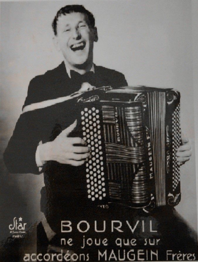 Fernandel et son accordéon Maugein