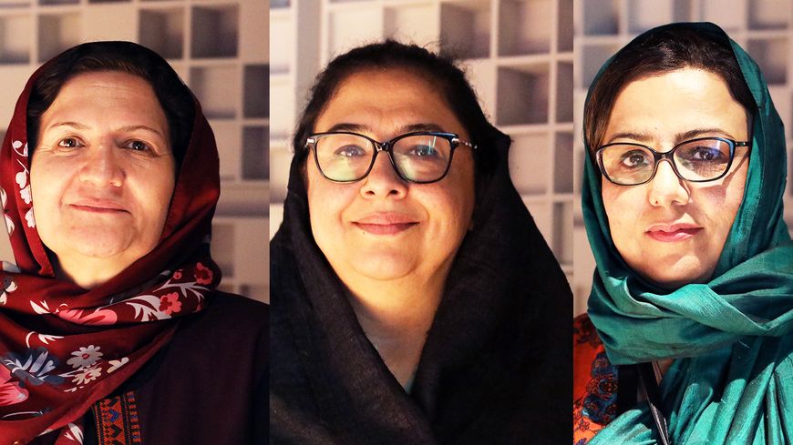 Farida Momand, Palwasha Hassan et Mary Akrami, trois femmes pour défendre un Afghanistan moderne.